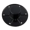 #013-1112B – Round Flush Mount Pedestal Base, Black