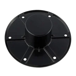 #013-1112B – Round Flush Mount Pedestal Base, Black
