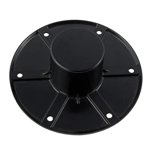#013-1112B – Round Flush Mount Pedestal Base, Black