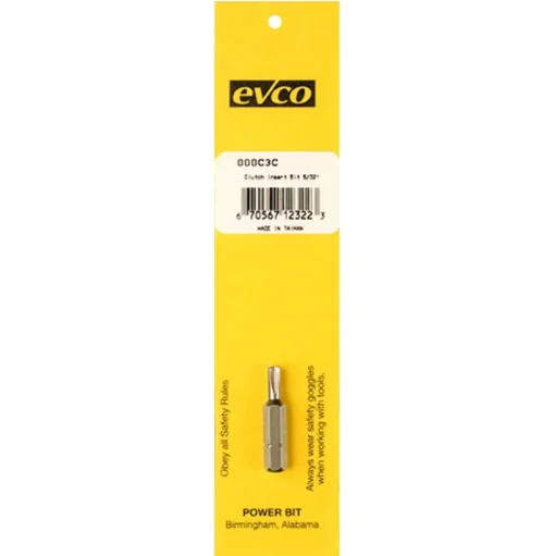 #009-000C3C – 5/32 Clutch G Insert Bit 1″, Pkg.
