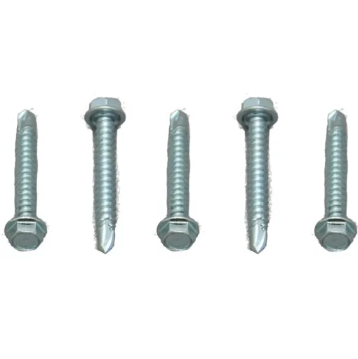 #012-DP50 – 8 x 1 DP Hex Washer Head, Zinc, 50 Pack