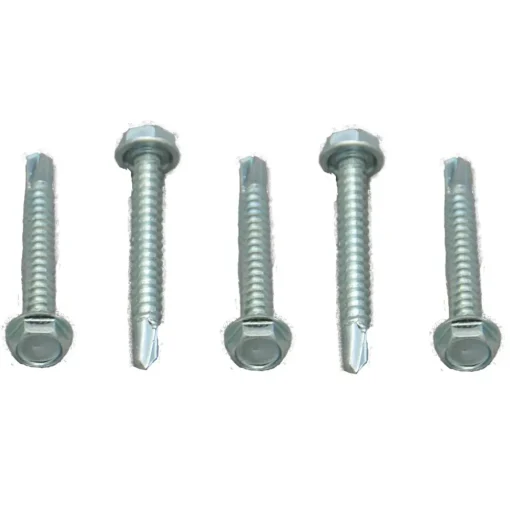 #012-DP100 – 10 x 1-1/2 DP Hex Washer Head, Zinc, 100 Pack