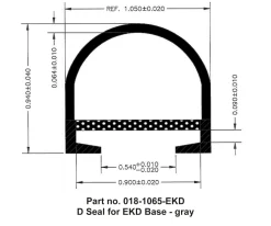 #018-1065-EKD – D Seal for EKD Base, 1″ x 15/16″ x 35′