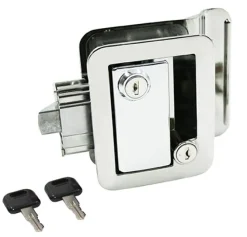 #013-572 – Metal Towable Entrance Lock w/keys, Chrome