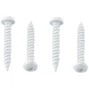 #012-PSQ500W – 8 x 1-1/2 Pan Head Square Recess Screw, Polar White, 500 Pack