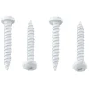 #012-PSQ500W – 8 x 1-1/4 Pan Head Square Recess Screw, Polar White, 500 Pack
