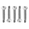 #012-PTK1000W – 8 x 1 Pan Head Tri-Screw SD, White, 1000 Pack