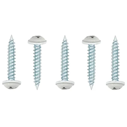 #012-PTW500W – 8 x 1 Pan Washer Head Tri Screw, White, 500 Pack