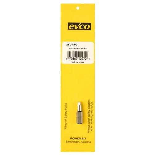#009-250R2C – #2 Square Recess Insert Bit 1″, Pkg.