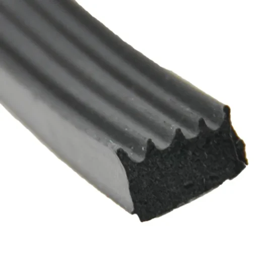#018-664 – Ribbed Seal, 3/16″x 3/8″ x 50′