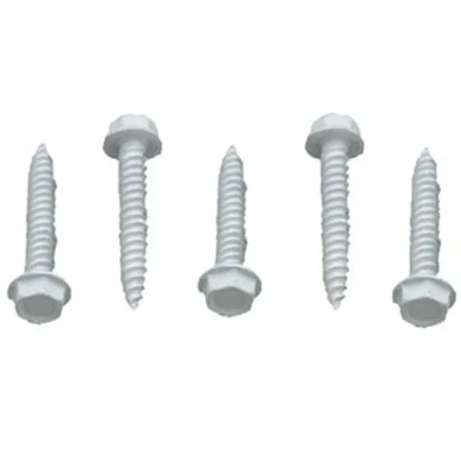 #012-TR1000W – 8 x 1 Hex Washer Head, Polar White, 1000 Pack