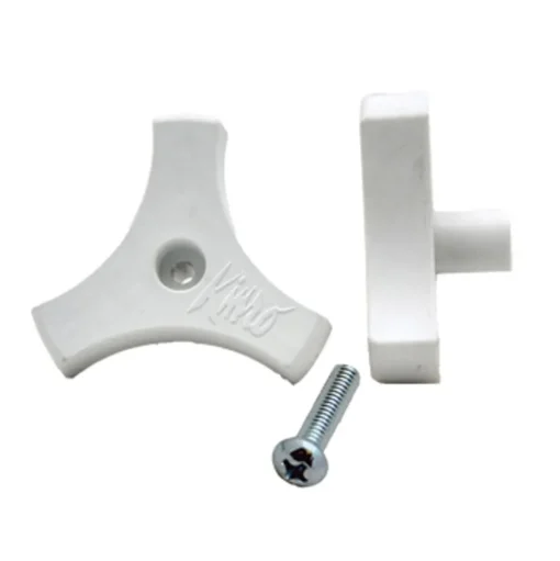 #013-511 – Window Knob Long w/Screw, White